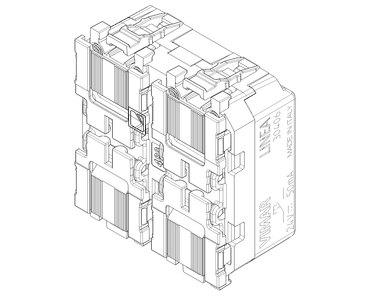 Comando 4 pulsanti 1P NO 24V 2 moduli illuminabile Vimar Linea bianco-nero-canapa 30406 Comando 4 pulsanti 1P NO 24V 2 moduli illuminabile Vimar Linea bianco-nero-canapa 30406